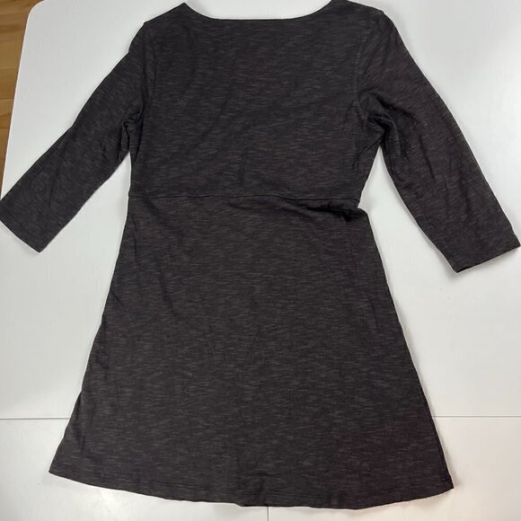 Horny Toad jersey dress 3/4 sleeves charcoal size small - Picture 4 of 8